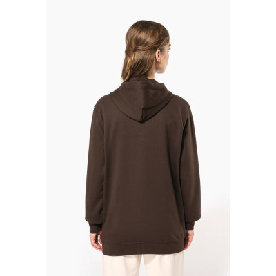 Full zip hooded sweatshirt